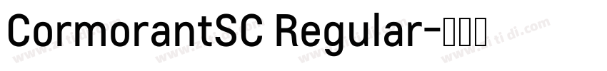 CormorantSC Regular字体转换